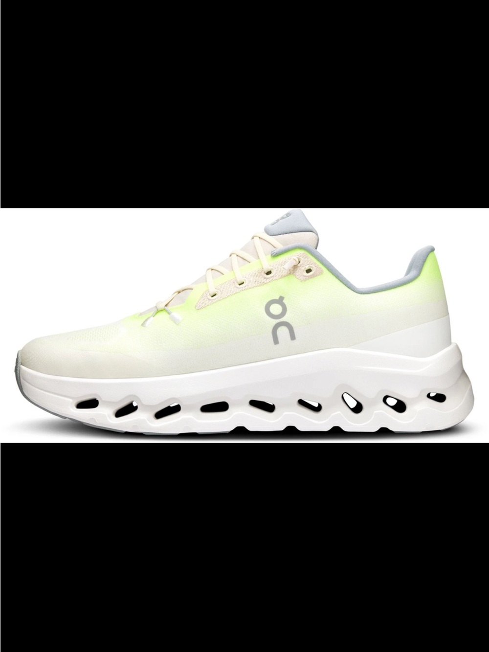 On Running Women’s Cloudtilt Sneakers in Ivory and Lime Sz W 8